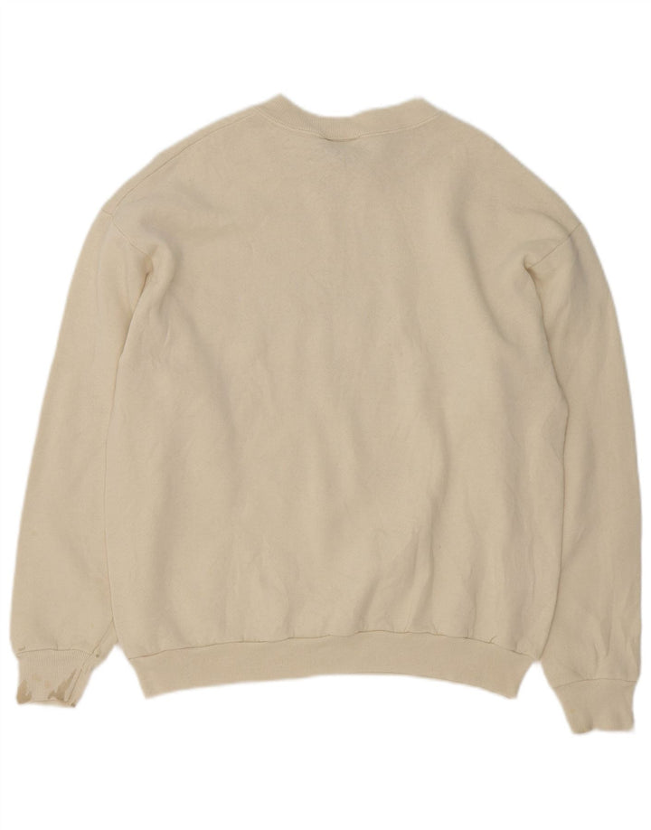 Lee Sweat-Shirt Graphique Homme Blanc Cassé Moyen Coton