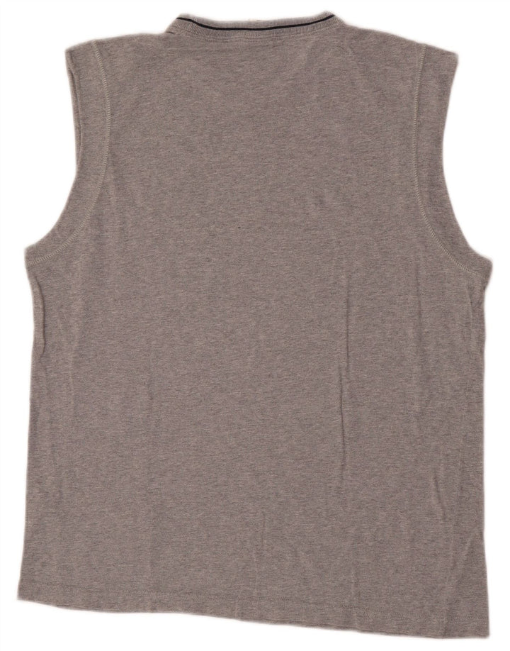 CHAMPION Débardeur Homme XL Gris Moucheté Coton