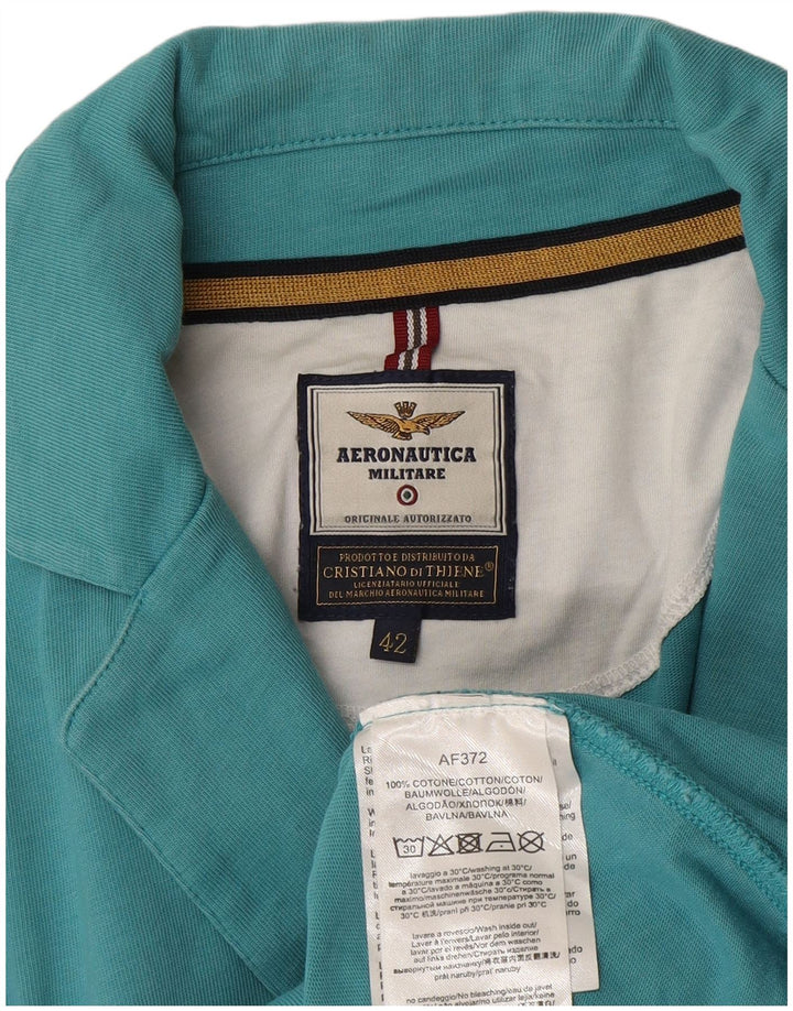 Aeronautica Militare Veste Blazer 2 Boutons Femme IT 42 Bleu Moyen Coton