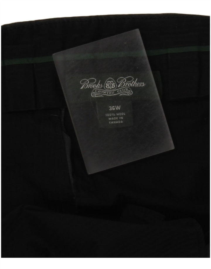 BROOKS BROTHERS Pantalon de Costume Droit Homme W36 L30 Gris Laine