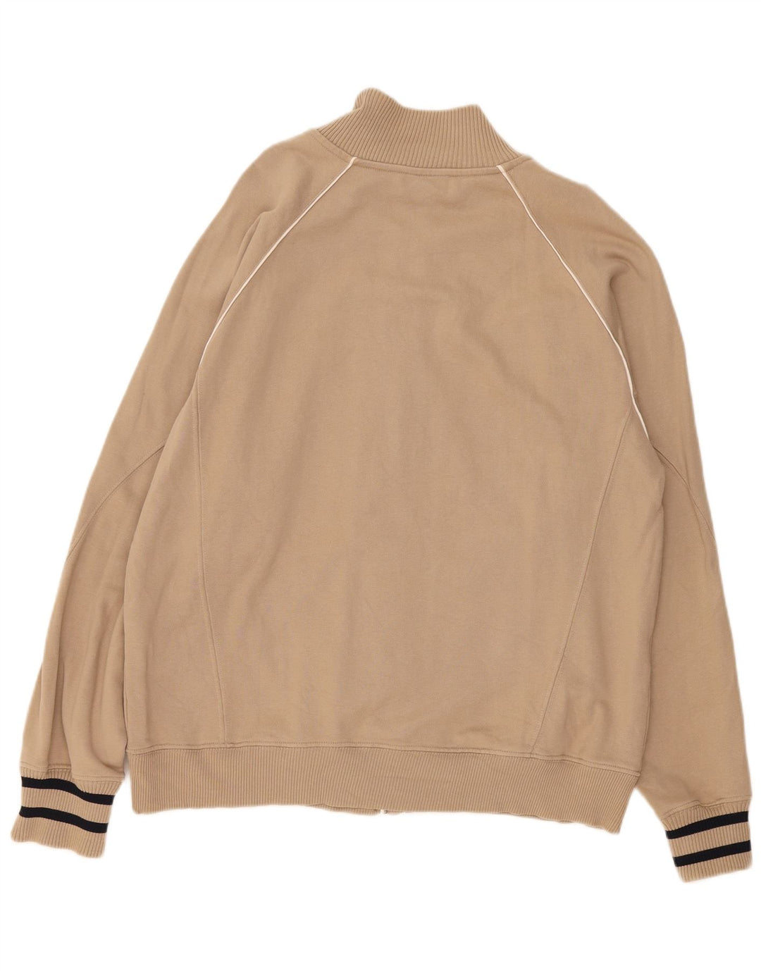 Champion Veste de Survêtement Homme XL Coton Rayé Beige