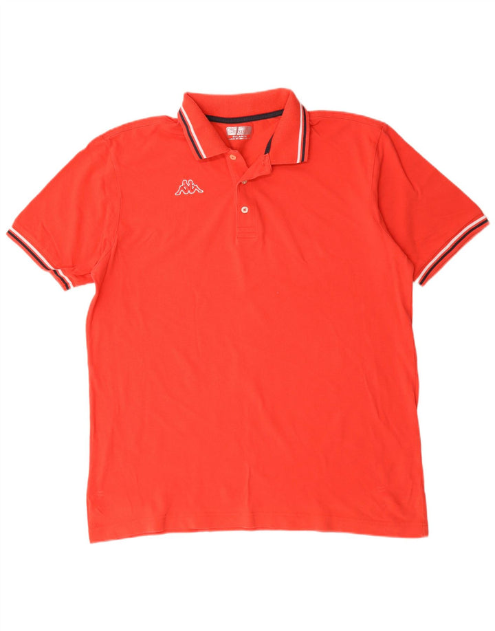 Kappa Polo Homme XL Rouge Coton