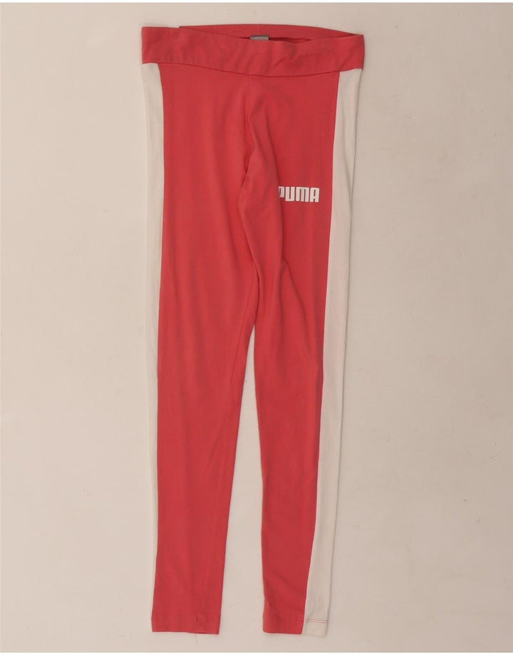 Puma Leggings pour femme UK 16 Large Rose Colourblock