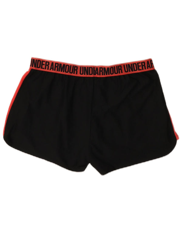 Under Armour Short de sport Heat Gear pour femme UK 18 XL Noir Colourblock