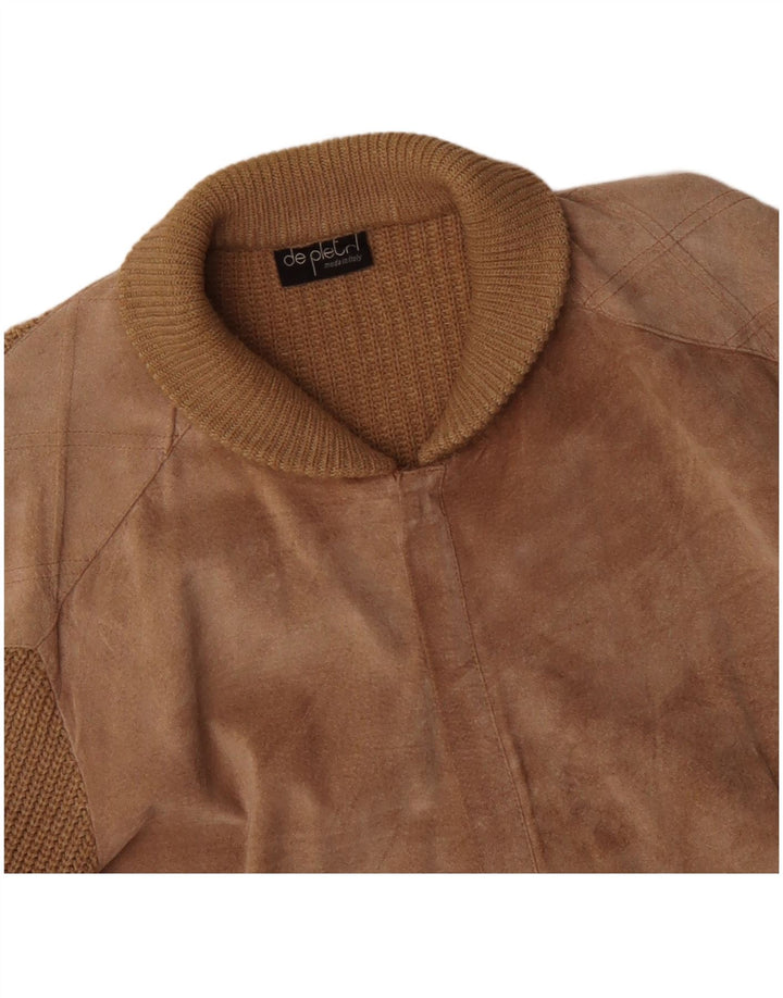 De Pletrl Pull Cardigan en Daim pour Homme Grand Beige