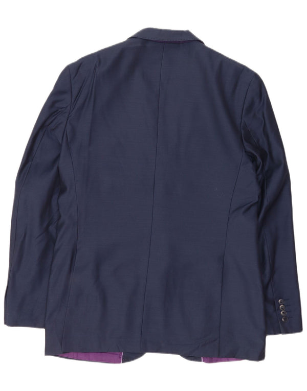 Marks & Spencer Veste blazer à 2 boutons pour homme UK 40 Grande laine bleu marine