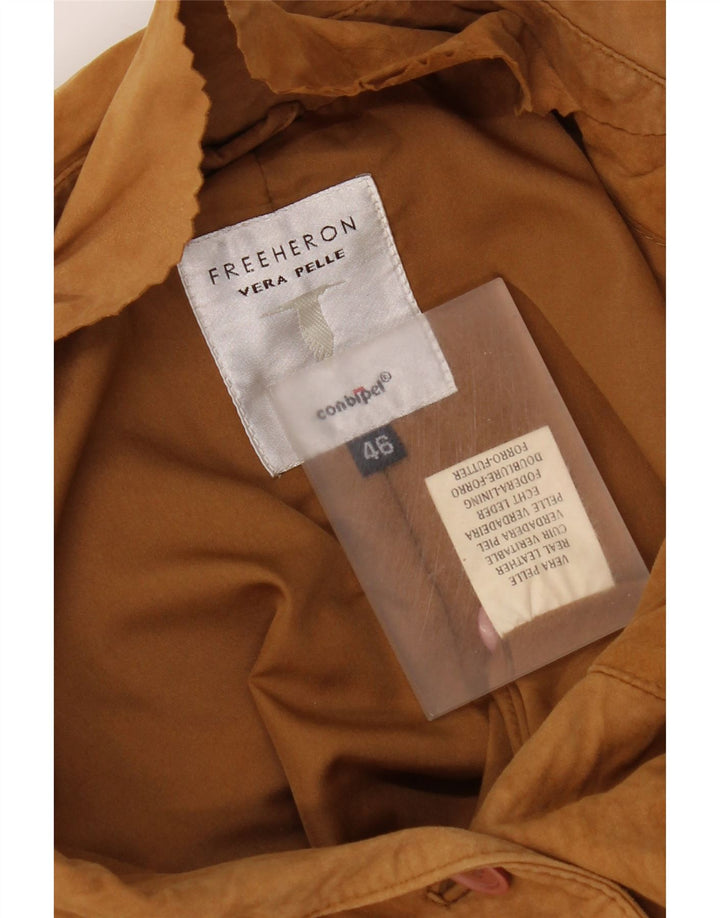 Conbipel Veste Femme Free Heron en Daim IT 46 Grand Cuir Marron