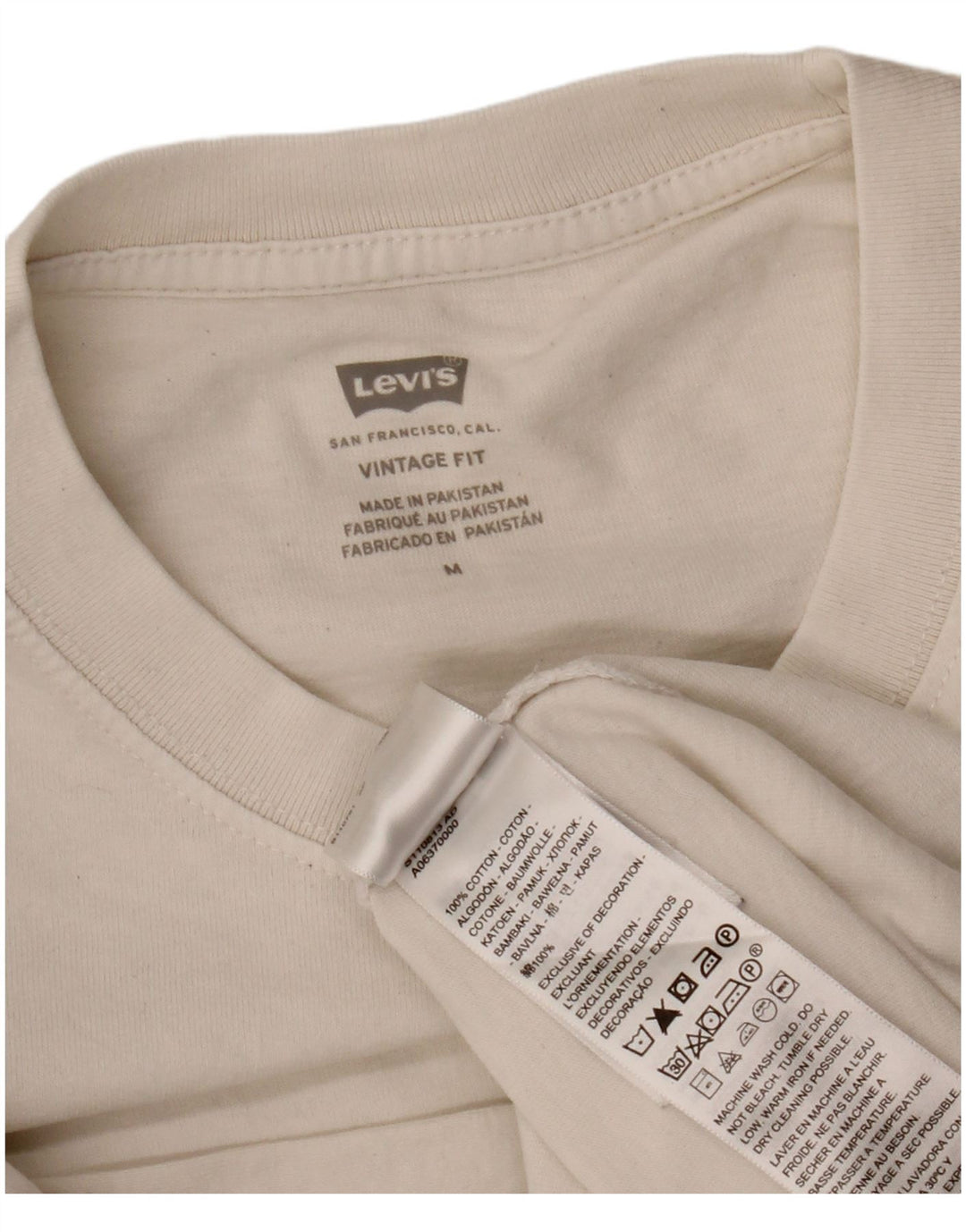 Levi's Tee-Shirt Vintage Fit Homme Blanc Moyen Coton