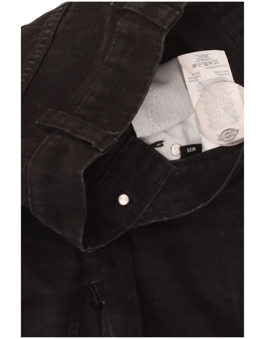 DICKIES Jean taille haute femme W25 L30 coton noir