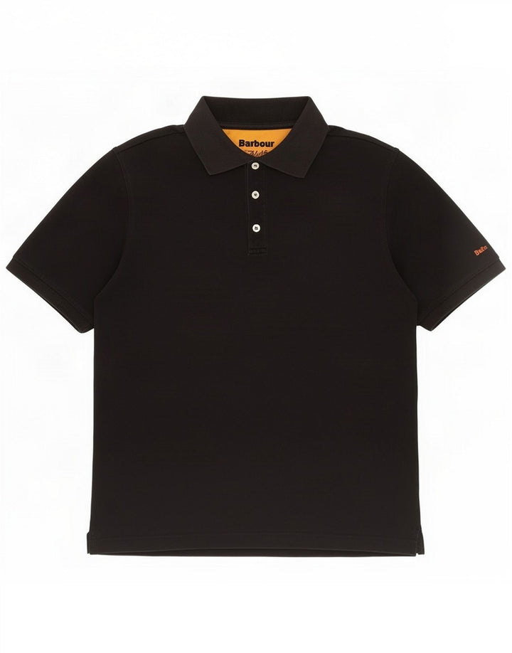 Barbour Polo Homme Coton Noir Moyen