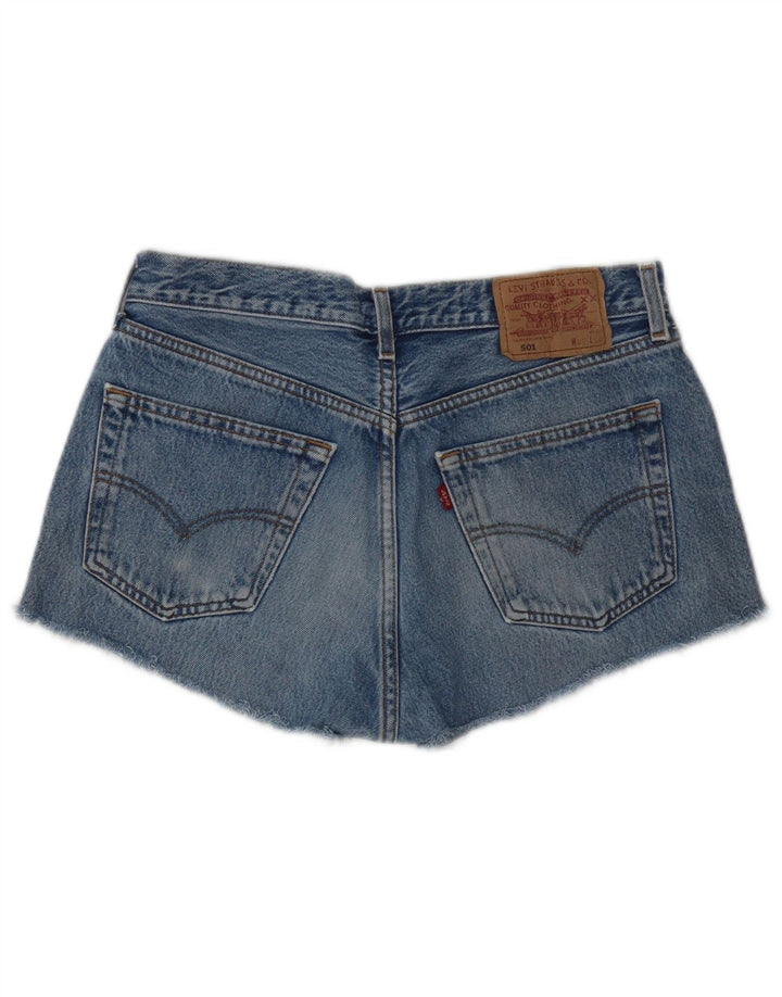 Levi's 501 Denim Hot Pants W32 Large Femme Bleu Coton