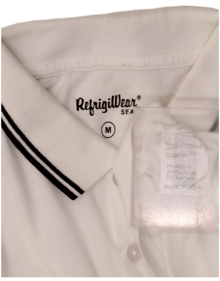 Refrigiwear Polo Homme Coton Blanc Moyen