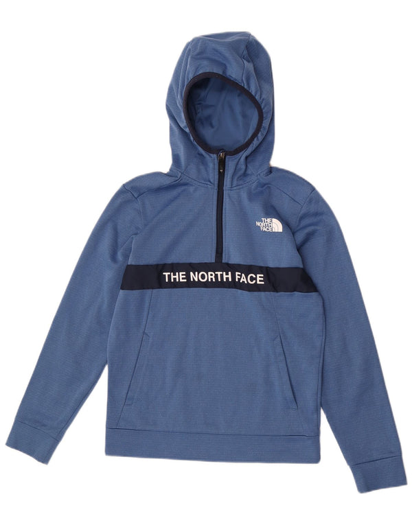 The North Face Pull à capuche graphique pour garçon 14-15 ans XL Bleu Colorblock