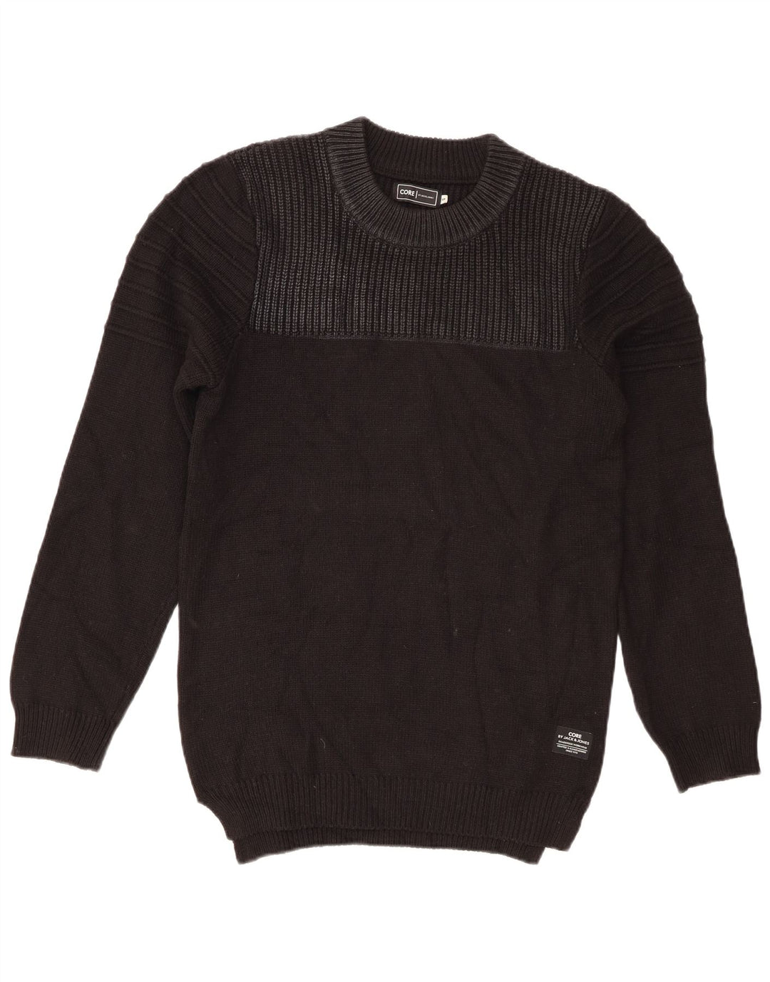 Jack & Jones Pull à col rond pour homme Petit noir Acrylique