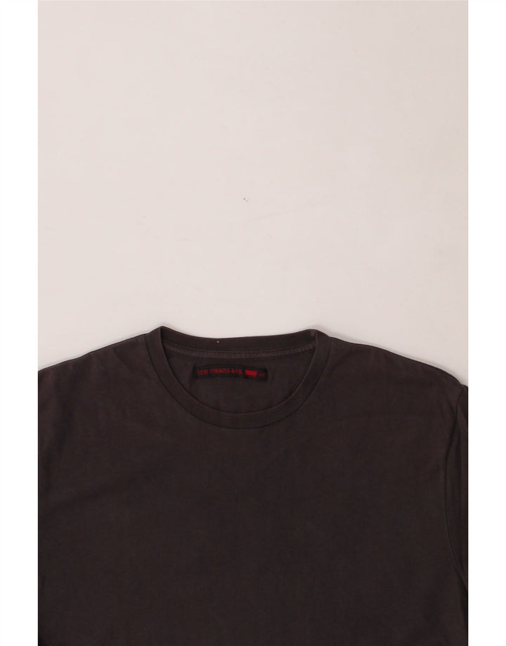 LEVI'S Mens 501 Graphic T-Shirt Top Medium Brown Cotton Vintage Levi's and Second-Hand Levi's from Messina Hembry 
