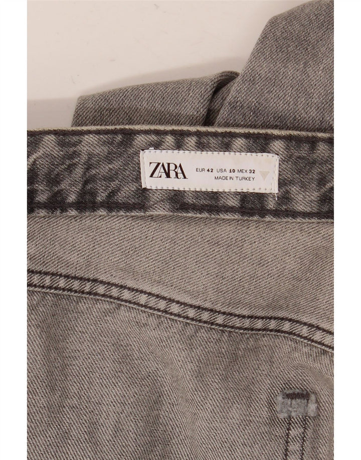 Zara Jean large pour femme EU 42 Large W32 L36 Gris