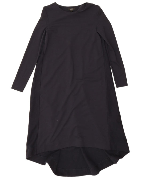 Cos Robe longue surdimensionnée à manches longues pour femme UK 6 XS Bleu marine Viscose