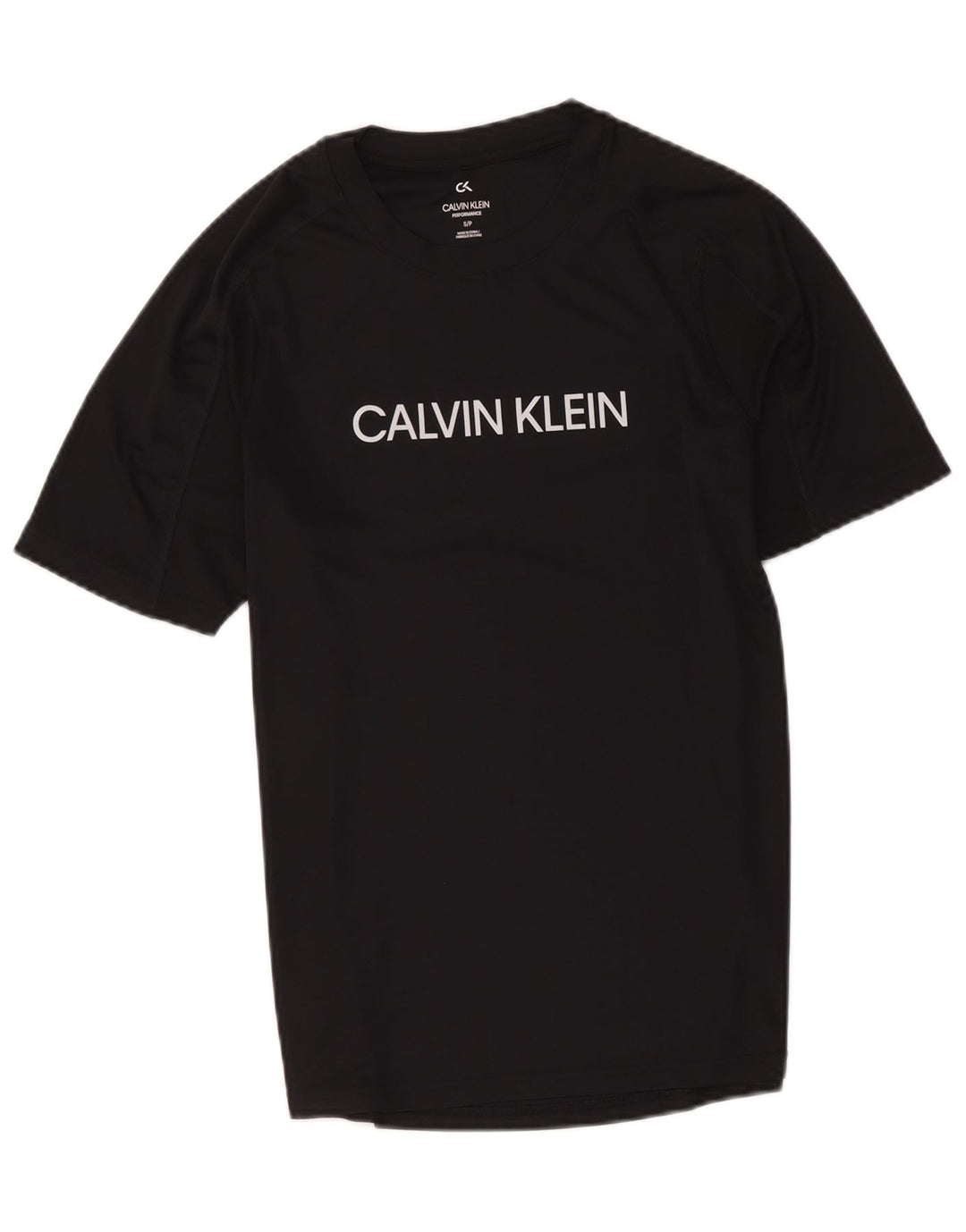 Calvin Klein T-shirt graphique pour homme Petit noir Polyester
