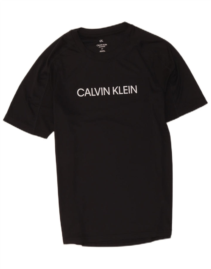 Calvin Klein T-shirt graphique pour homme Petit noir Polyester