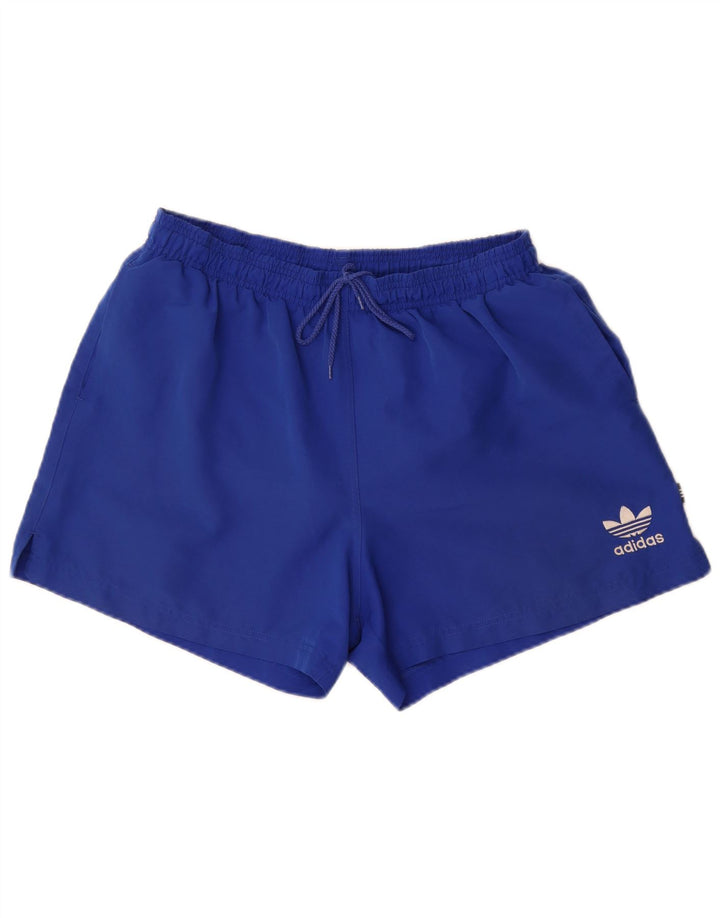 Adidas Short de sport homme bleu moyen polyester
