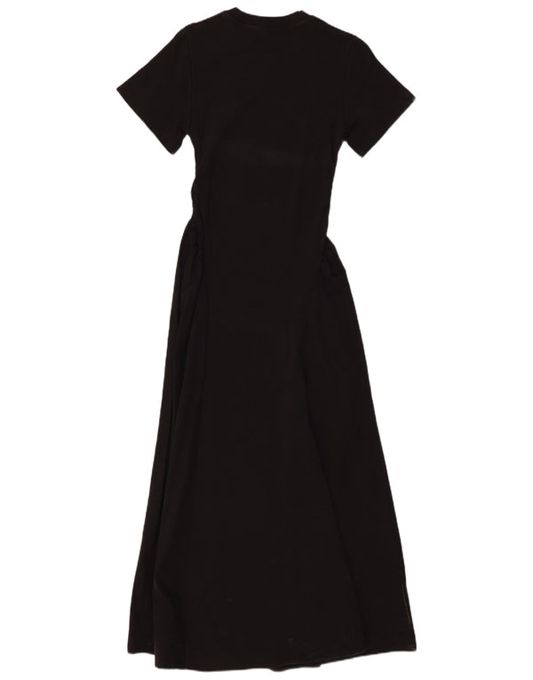 Cos Robe Maxi Femme UK 8 Petit Coton Noir