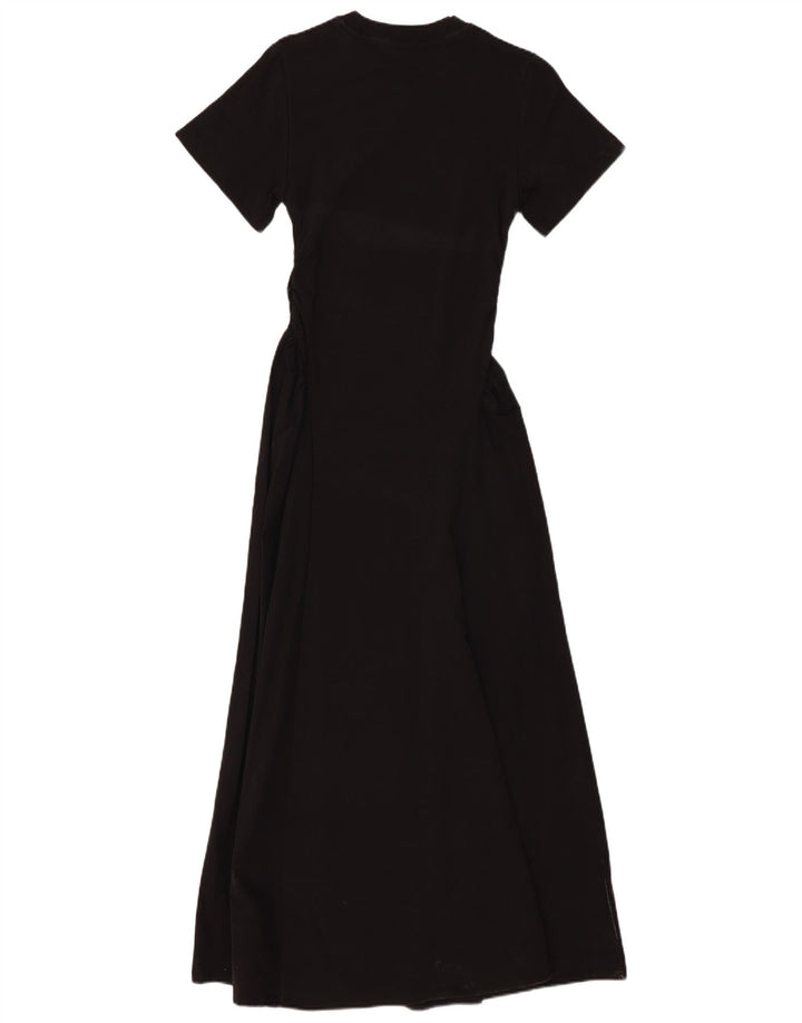 Cos Robe Maxi Femme UK 8 Petit Coton Noir