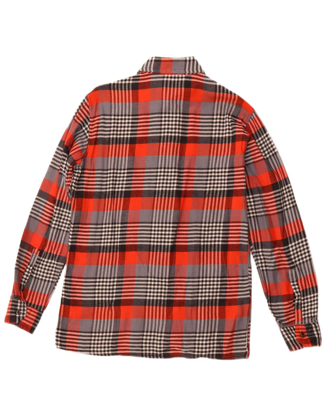 VINTAGE Chemise en flanelle homme Taille 15 3/4 40 Chèque rouge moyen