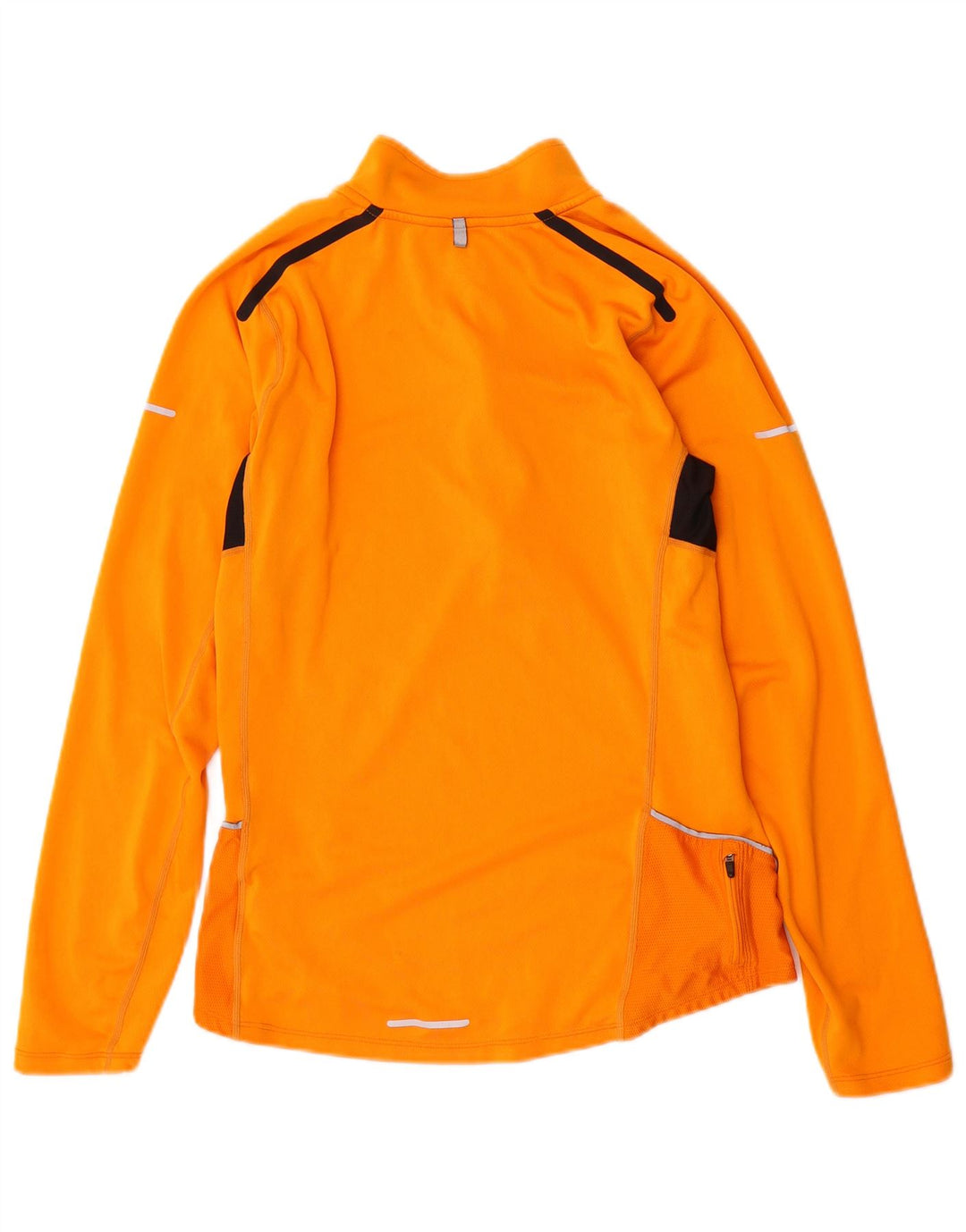 Haut de survêtement Nike Dri Fit Zip Neck pour homme, color block, orange moyen