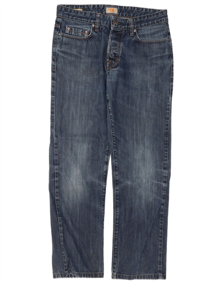 Hugo Boss Jean droit W32 L30 pour homme Bleu