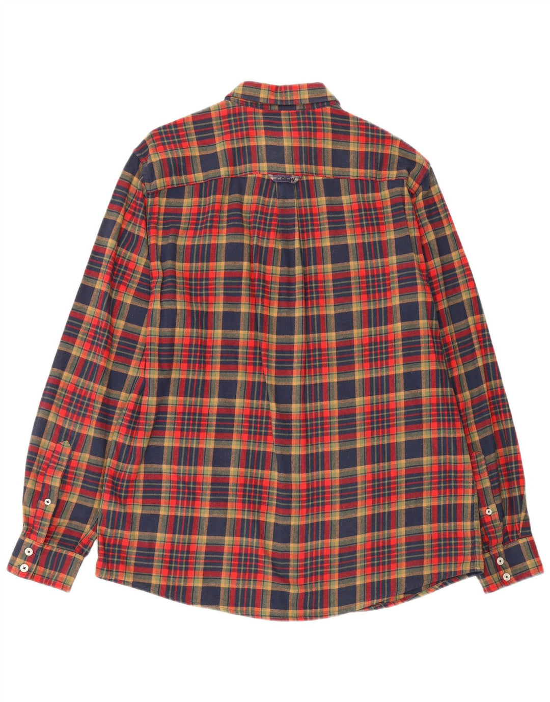 Crew Clothing Chemise en flanelle coupe classique pour homme, grands carreaux multicolores