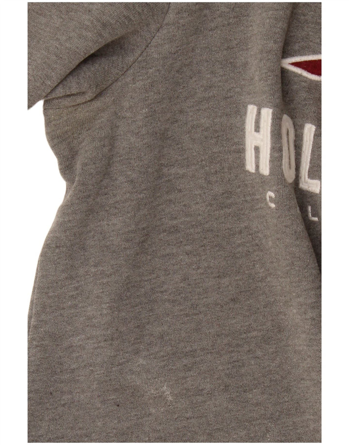 Hollister Sweat-shirt graphique pour homme, petit, gris, coton
