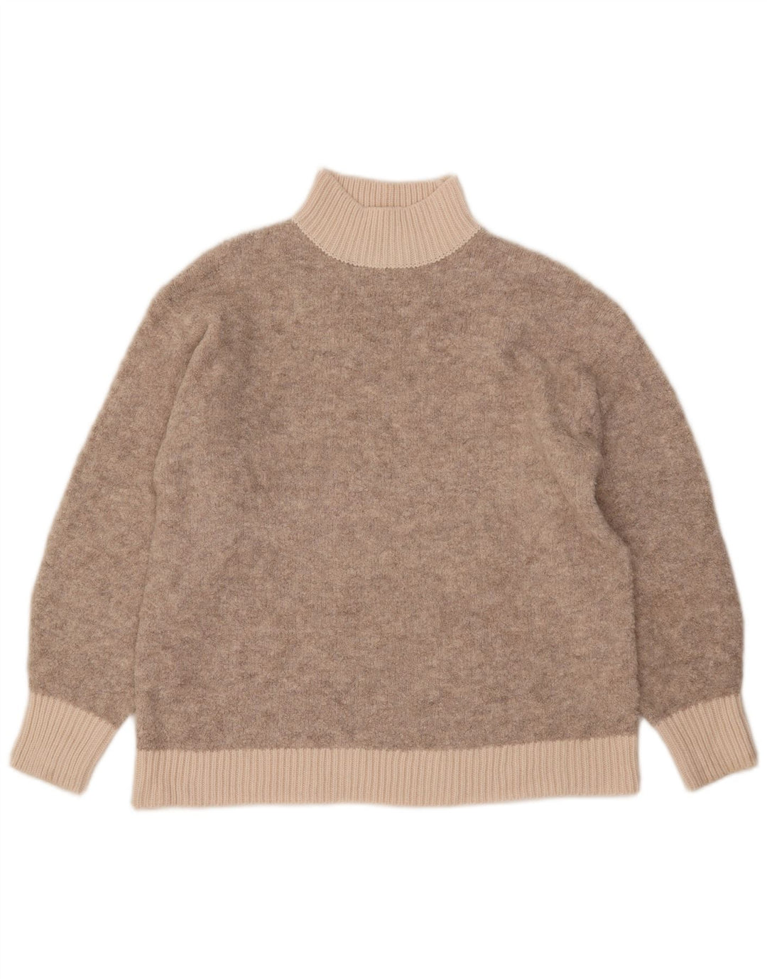 Marks & Spencer Pull col roulé pour femme UK 14 Beige moyen