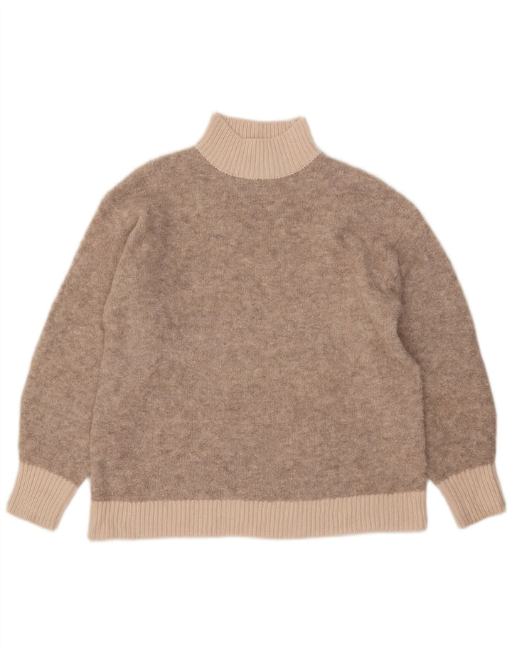 Marks & Spencer Pull col roulé pour femme UK 14 Beige moyen