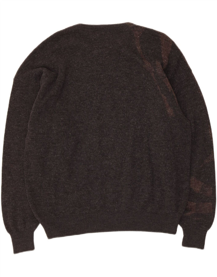 Croft & Barrow Pull ras du cou pour homme, grand, gris, argyle/diamant