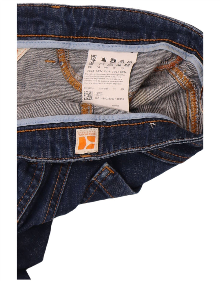 Hugo Boss Femme Jean Slim W30 L27 Bleu Marine Coton