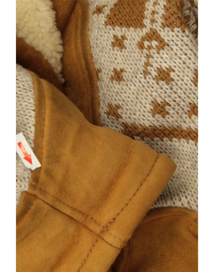 Veste surdimensionnée femme vintage EU 46 XL Beige Argyle/Diamant
