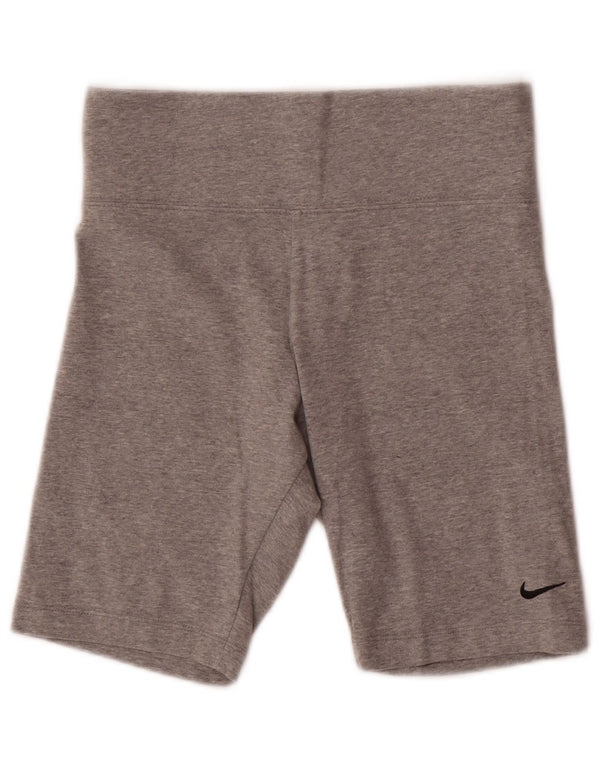 Nike Short de sport pour femme UK 14 Gris moyen