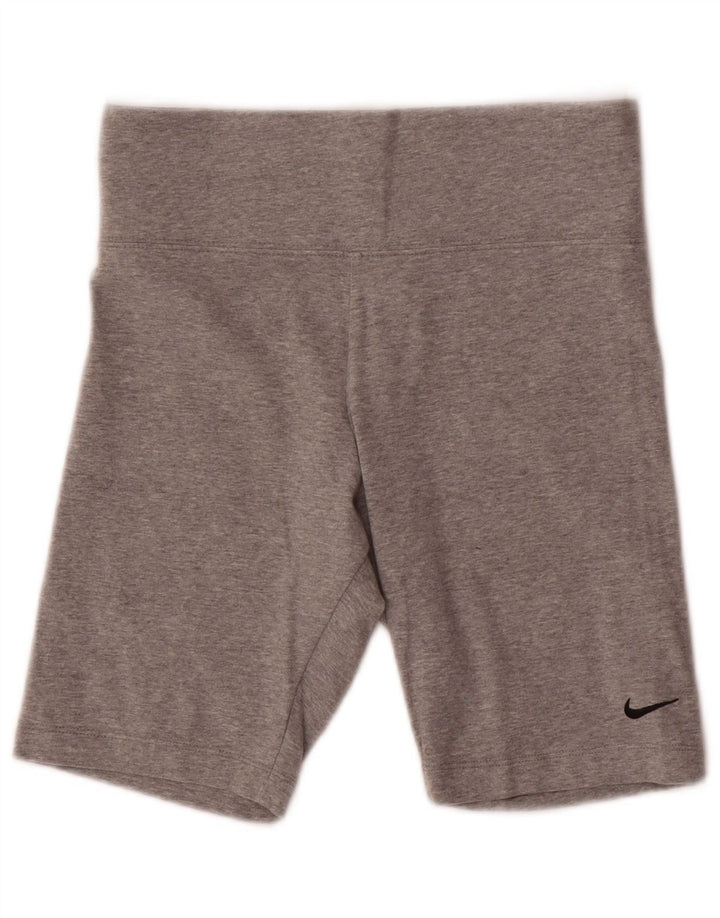Nike Short de sport pour femme UK 14 Gris moyen