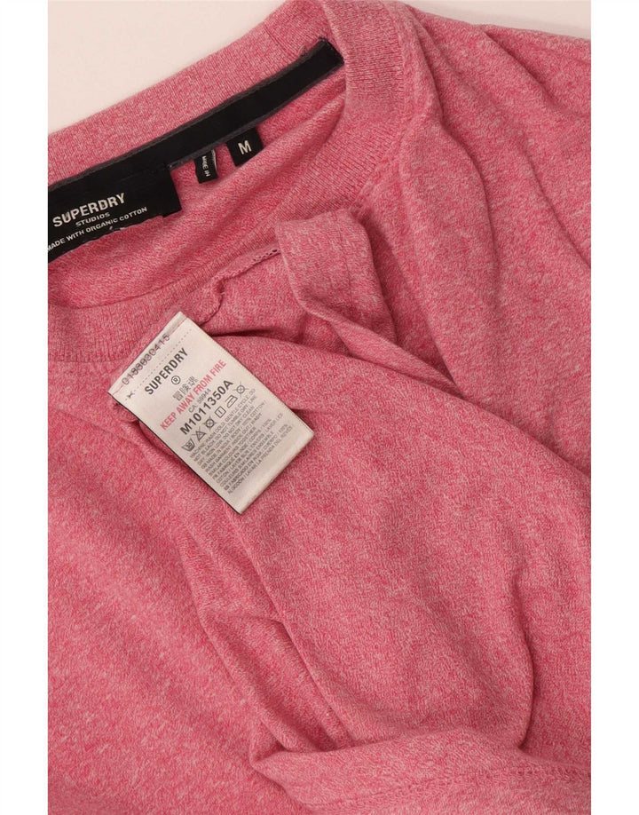 Superdry T-Shirt Homme Rose Moyen Moucheté Coton
