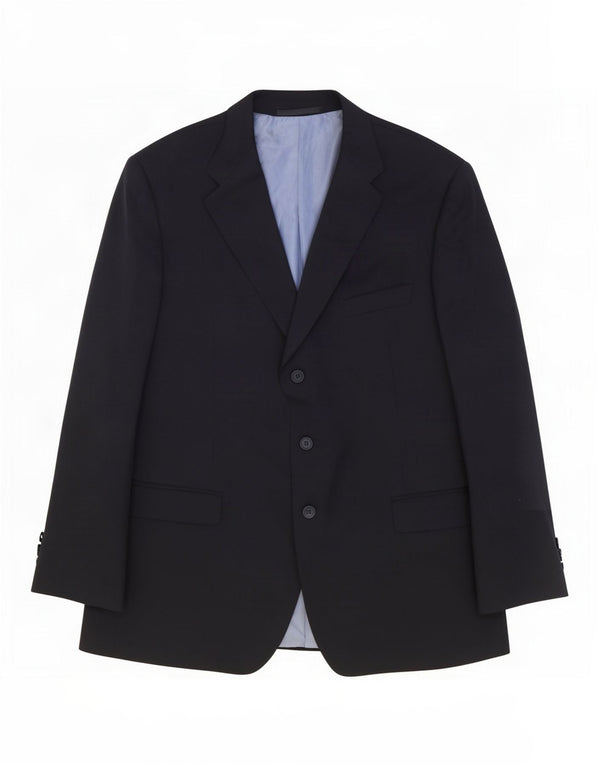 Marks & Spencer Veste blazer à 3 boutons pour homme UK 44 XL Bleu marine en laine