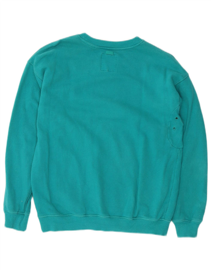 SUPERDRY Sweat-shirt graphique pour hommes, petit coton turquoise