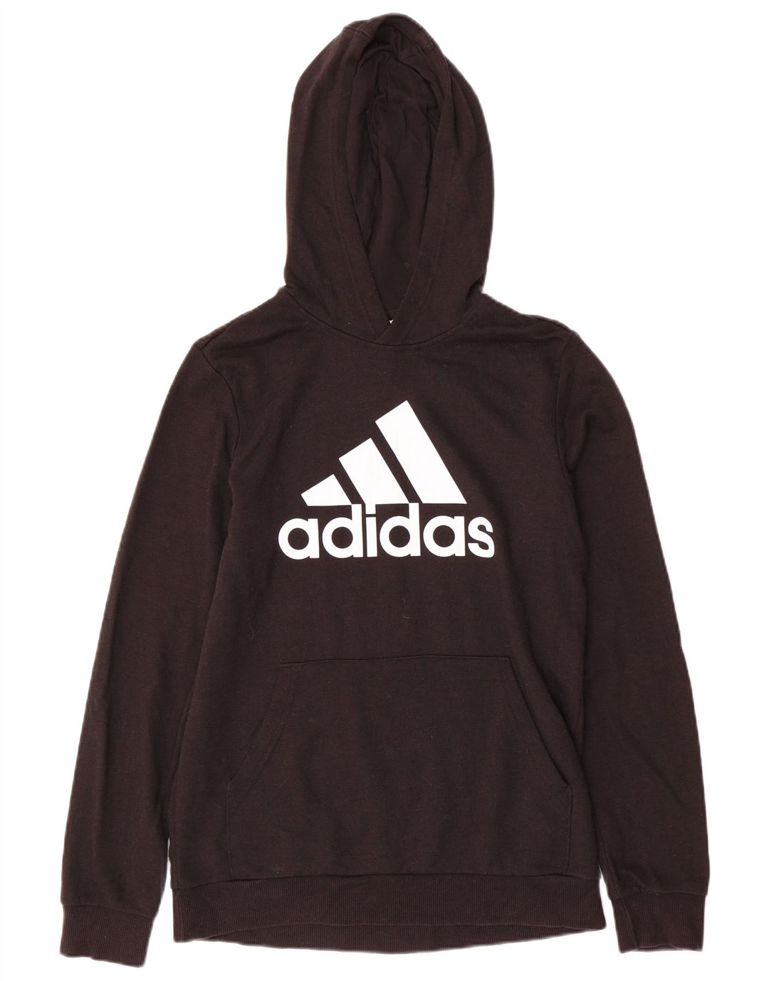 ADIDAS Pull à capuche graphique pour garçon 15-16 ans Noir Coton