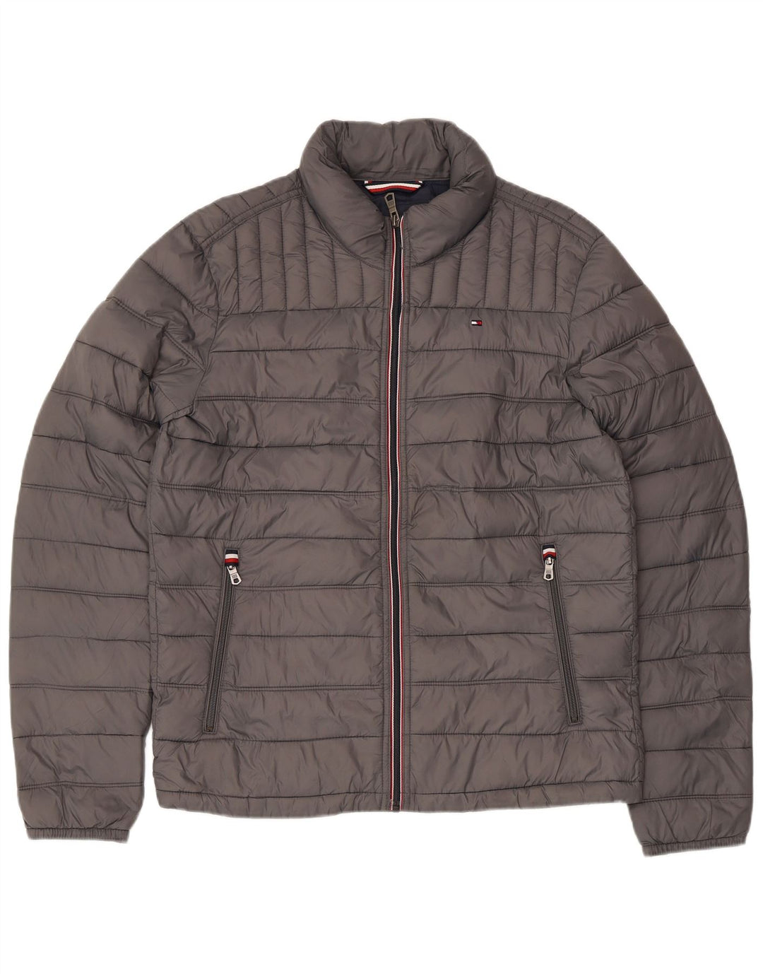 TOMMY HILFIGER Veste matelassée homme UK 36 Small Gris Nylon