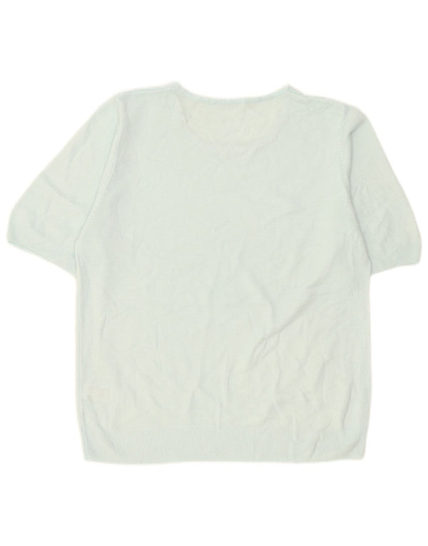 Marks & Spencer Pull col bateau pour femme UK 16 Large Bleu