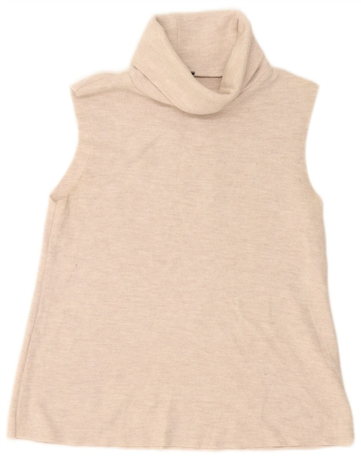 Zara Femme Débardeur UK 12 Medium Off White Coton