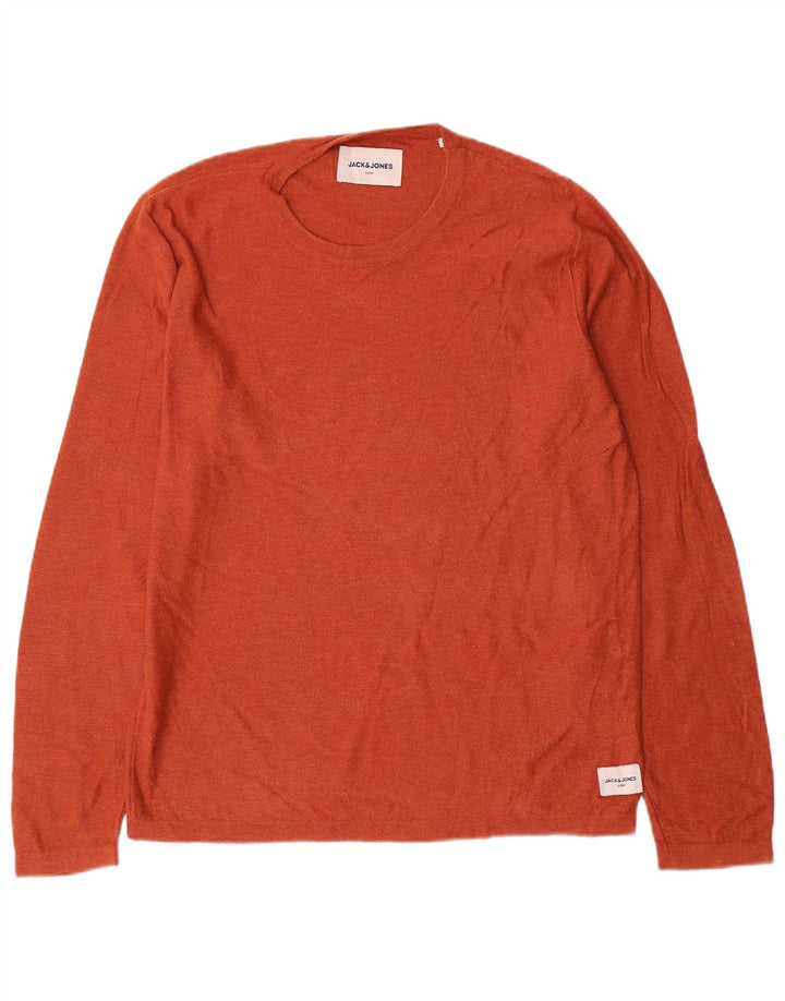 Jack & Jones Haut à manches longues pour homme en coton orange Small