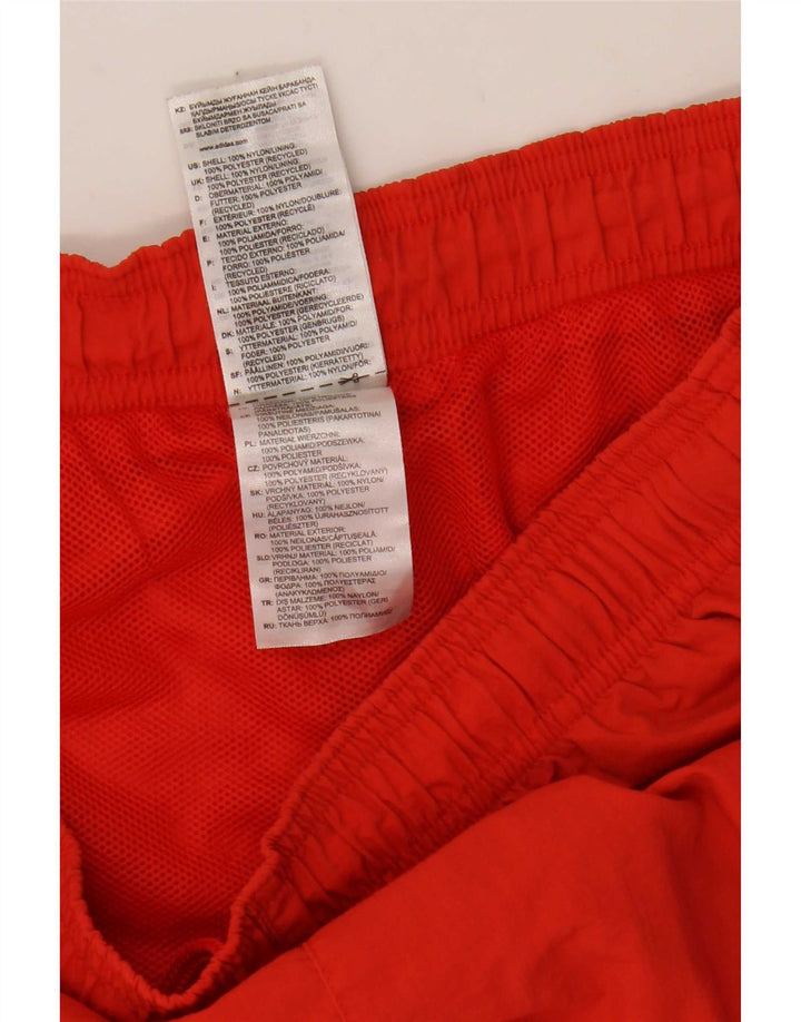 Adidas Short de bain pour homme en nylon rouge moyen