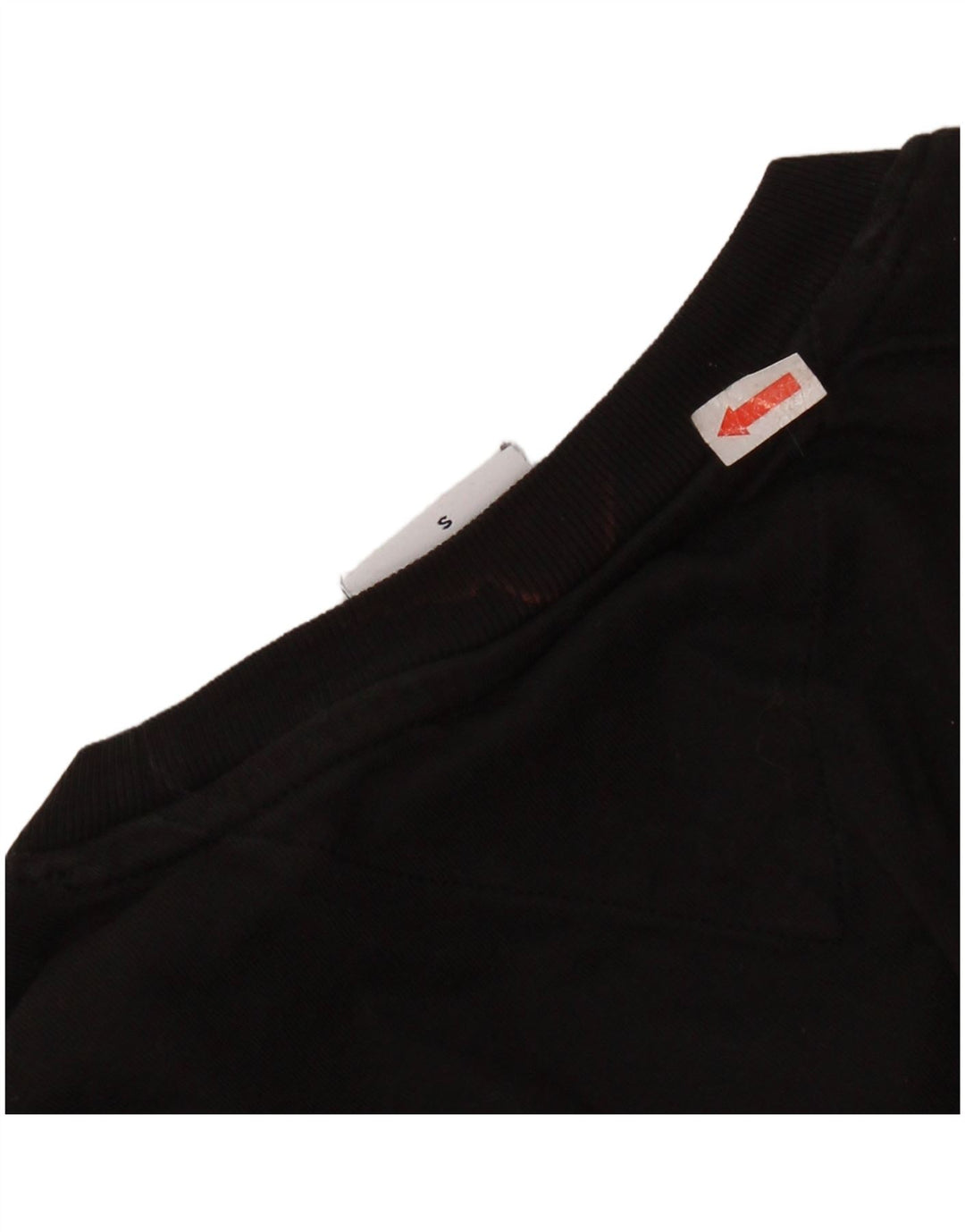 TOMMY HILFIGER T-shirt court graphique pour femme UK 10 petit coton noir