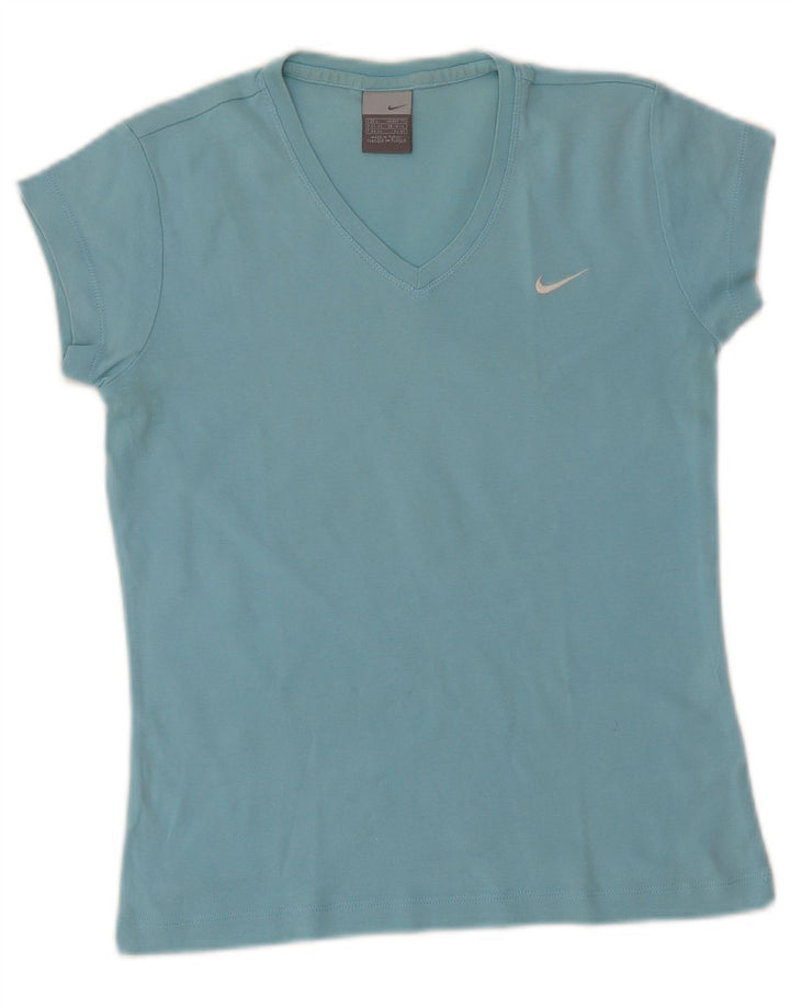 Nike T-Shirt Femme UK 14/16 Grand Bleu