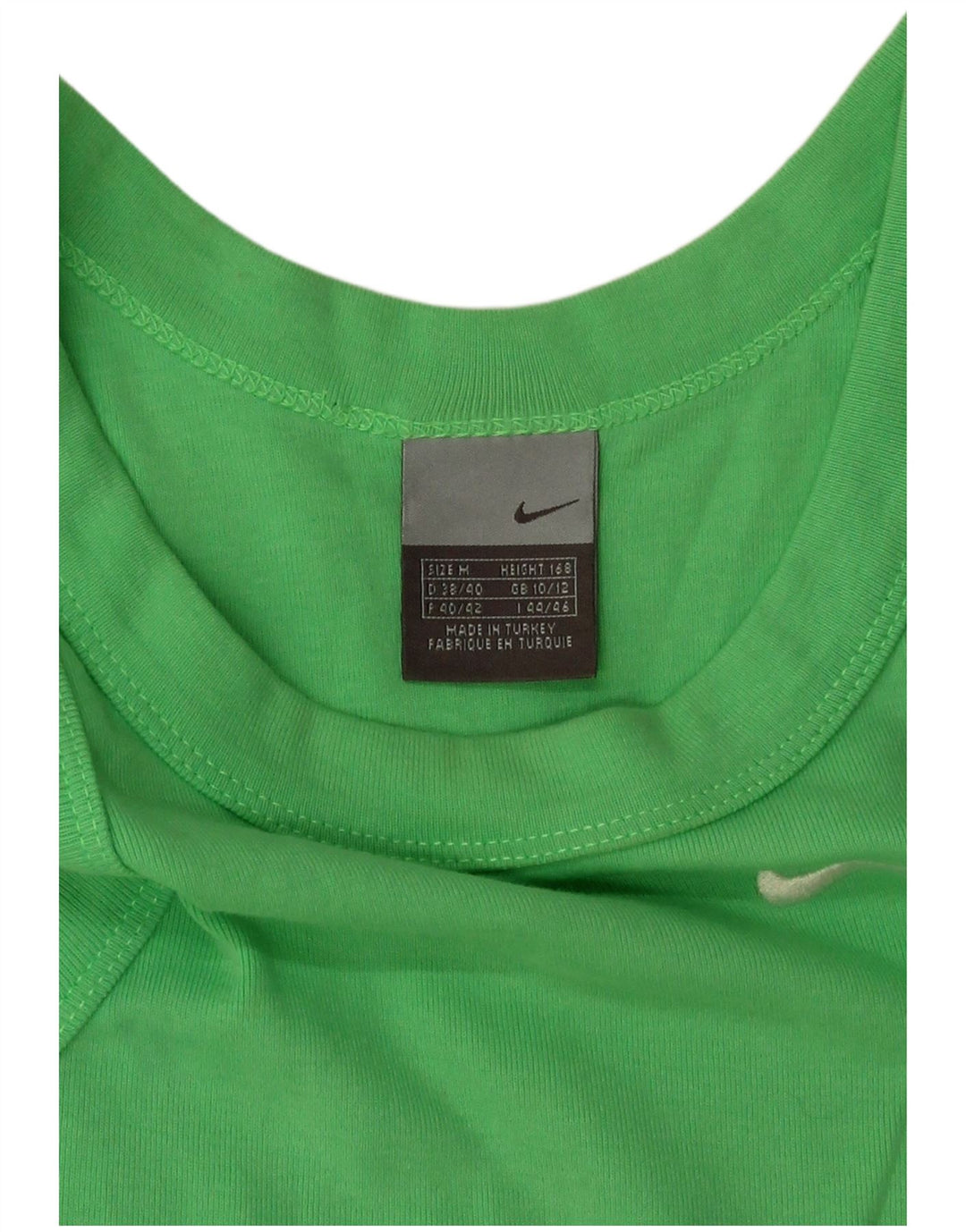 Nike Débardeur Femme UK 10/12 Vert Moyen